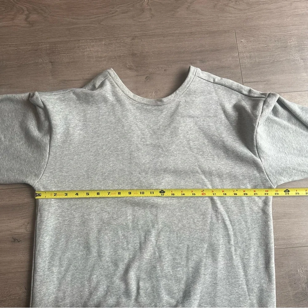 EUC Pilcro Crew Lace Pullover Sweatshirt - size medium - black and gray